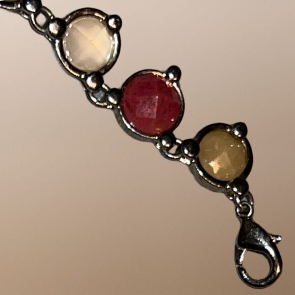 Gold Tone Costume Fall Jewelry Necklace B15 - Picture 2 of 5